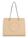 Tory Burch Women's Fleming Soft Chain Tote Bag In Beige