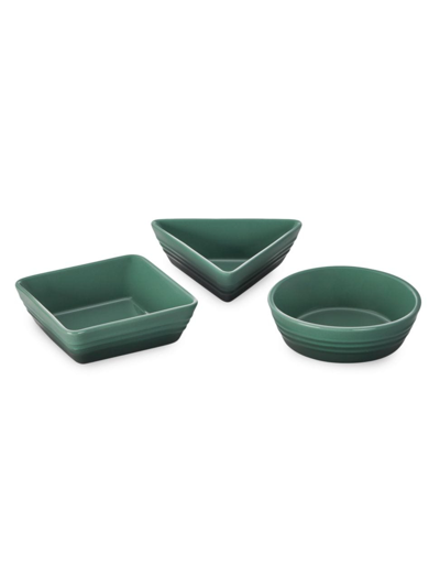 Le Creuset Stoneware 3-piece Tapas Dish Set In Artichaut