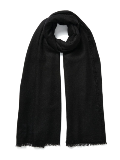 Jane Carr Women's Fray Cashmere Scarf In Black