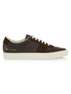 COMMON PROJECTS MEN'S BBALL LEATHER LOW-TOP SNEAKERS