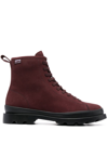 CAMPER BRUTUS SUEDE LACE-UP BOOTS