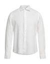 Rossopuro Man Shirt White Size 4 Linen
