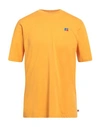 Russell Athletic Man T-shirt Ocher Size Xl Cotton In Yellow