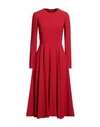 Dolce & Gabbana Woman Midi Dress Red Size 4 Viscose, Acetate, Elastane