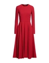 Dolce & Gabbana Woman Midi Dress Red Size 2 Viscose, Acetate, Elastane