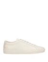 Common Projects Man Sneakers White Size 9 Soft Leather In Off White