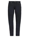 Siviglia Man Pants Navy Size 40 Cotton, Elastane In Navy Blue
