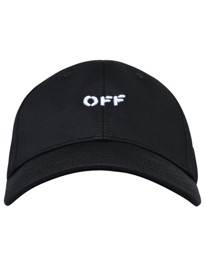 Off-white Man Cappellino Off Stamp In Black