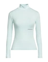 Hinnominate Woman T-shirt Sky Blue Size Xs Cotton, Elastane