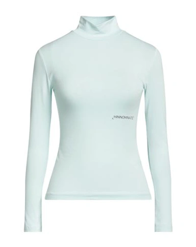 Hinnominate Woman T-shirt Sky Blue Size Xs Cotton, Elastane