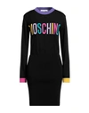 Moschino Woman Short Dress Black Size 12 Virgin Wool