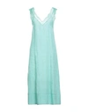 Beatrice B Beatrice .b Woman Midi Dress Light Green Size 2 Hemp, Viscose, Polyamide