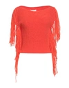 Liviana Conti Woman Sweater Orange Size 10 Alpaca Wool, Polyamide, Wool, Elastane