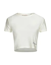 Hinnominate Woman T-shirt Light Grey Size Xxs Polyamide, Elastane In White