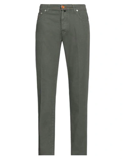 Jacob Cohёn Man Jeans Military Green Size 34 Cotton, Hemp
