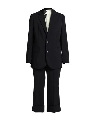 Dsquared2 Woman Suit Black Size 6 Polyester, Virgin Wool, Elastane, Cupro
