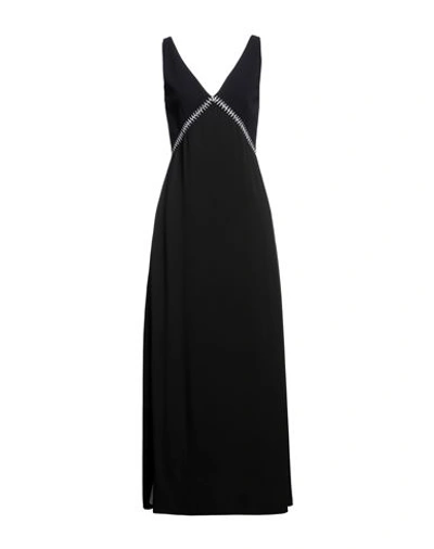 Chloé Woman Maxi Dress Black Size 4 Silk, Cotton, Wool