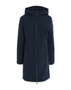 Woolrich Down Jackets In Navy Blue