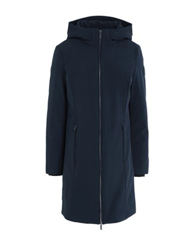 Woolrich Down Jackets In Navy Blue