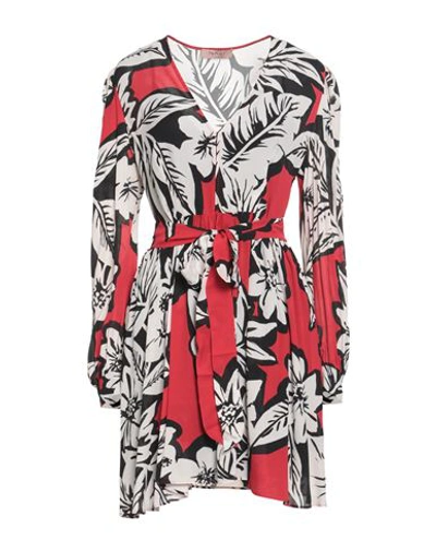 Twinset Woman Mini Dress Red Size 8 Viscose