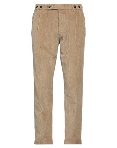 Berwich Man Pants Beige Size 34 Cotton In Beige