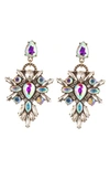 Eye Candy Los Angeles Lexy Statement Drop Earrings In Gold