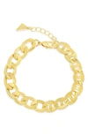 Sterling Forever Whitley Chain Bracelet In Gold