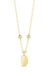 Sterling Forever Leota Pendant Necklace In Gold