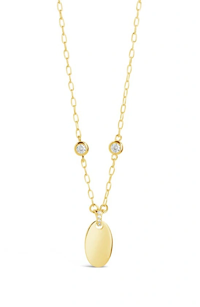 Sterling Forever Leota Pendant Necklace In Gold