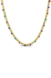 Delmar Double Strand Necklace In Gold Multi-color