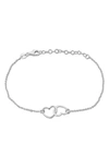 DELMAR DOUBLE HEART CHARM BRACELET