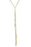 Delmar Two-tone Beaded Lariat Y-necklace In Yellow
