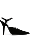 PHILOSOPHY DI LORENZO SERAFINI 125MM POINTED-TOE VELVET PUMPS