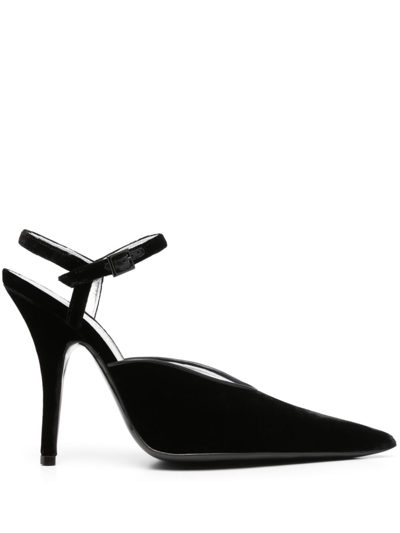 Philosophy Di Lorenzo Serafini 125mm Pointed-toe Velvet Pumps In Black