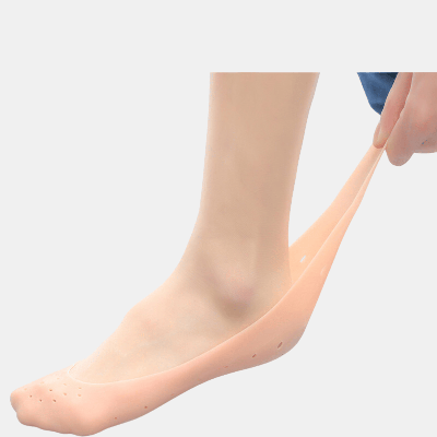 Vigor Foot Anti-cracking Soft Comfortable Gel Moisturizing Foot Care Silicone Gel Socks In Pink