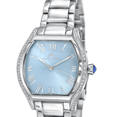 Porsamo Bleu Celine Women's Tonneau Watch, Silver And Blue, 1002cces