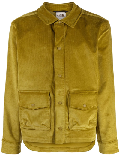 The North Face Corduroy Cargo Shirt Jacket In Green