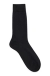 Hugo Boss Regular-length Socks With Monogram Pattern In Black