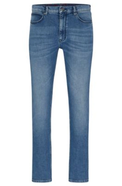Hugo Extra-slim-fit Jeans In Blue Super-soft Denim