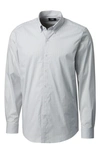 CUTTER & BUCK SOAR WINDOWPANE LONG SLEEVE BUTTON-DOWN SHIRT