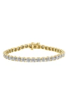 Effy Two-tone Diamond Tennis Bracelet In Silver