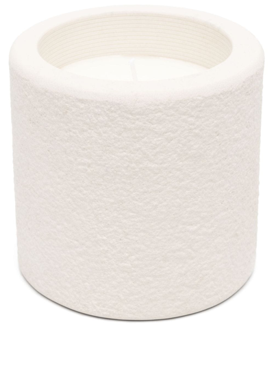Brunello Cucinelli Textured Stone Scented Candle (1772g) In White