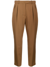 APC PLEATED CROPPED TROUSERS