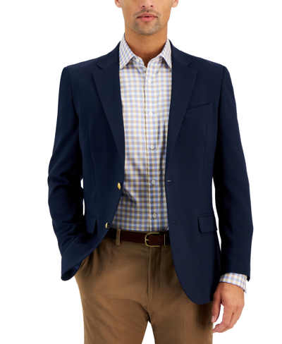 Nautica Men's Modern-fit Active Stretch Solid Blazer In Navy