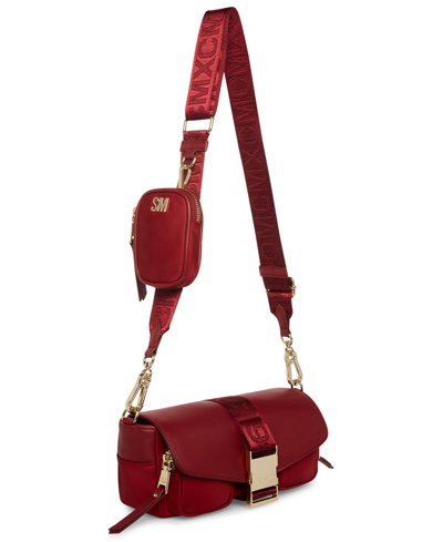 Steve Madden Women's Bmove Crossbody Bag And Removable Pouch In Wine