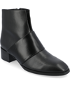 JOURNEE COLLECTION WOMEN'S KYLER TWO-TONE BLOCK HEEL BOOTIES