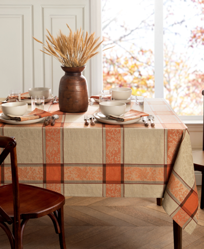 Elrene Autumnal Harvest Jacquard Tablecloth, 60" X 84" In Multi