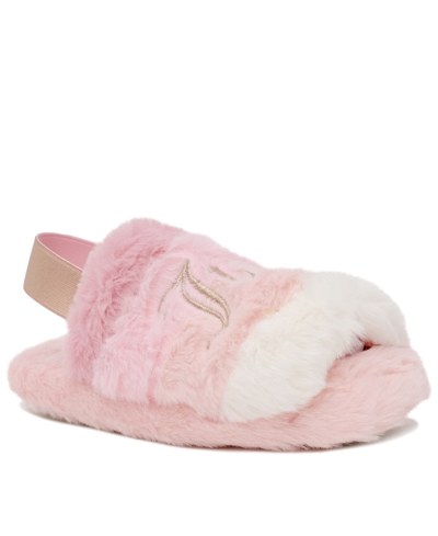 Juicy Couture Little Girls Colgate Slippers In Rose Gold-tone