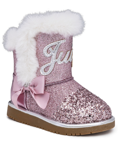 Juicy Couture Toddler Girls Lil Banning Cold Weather Boots In Pink