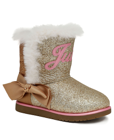 Juicy Couture Little Girls Bishop Cold Weather Boots In Gold